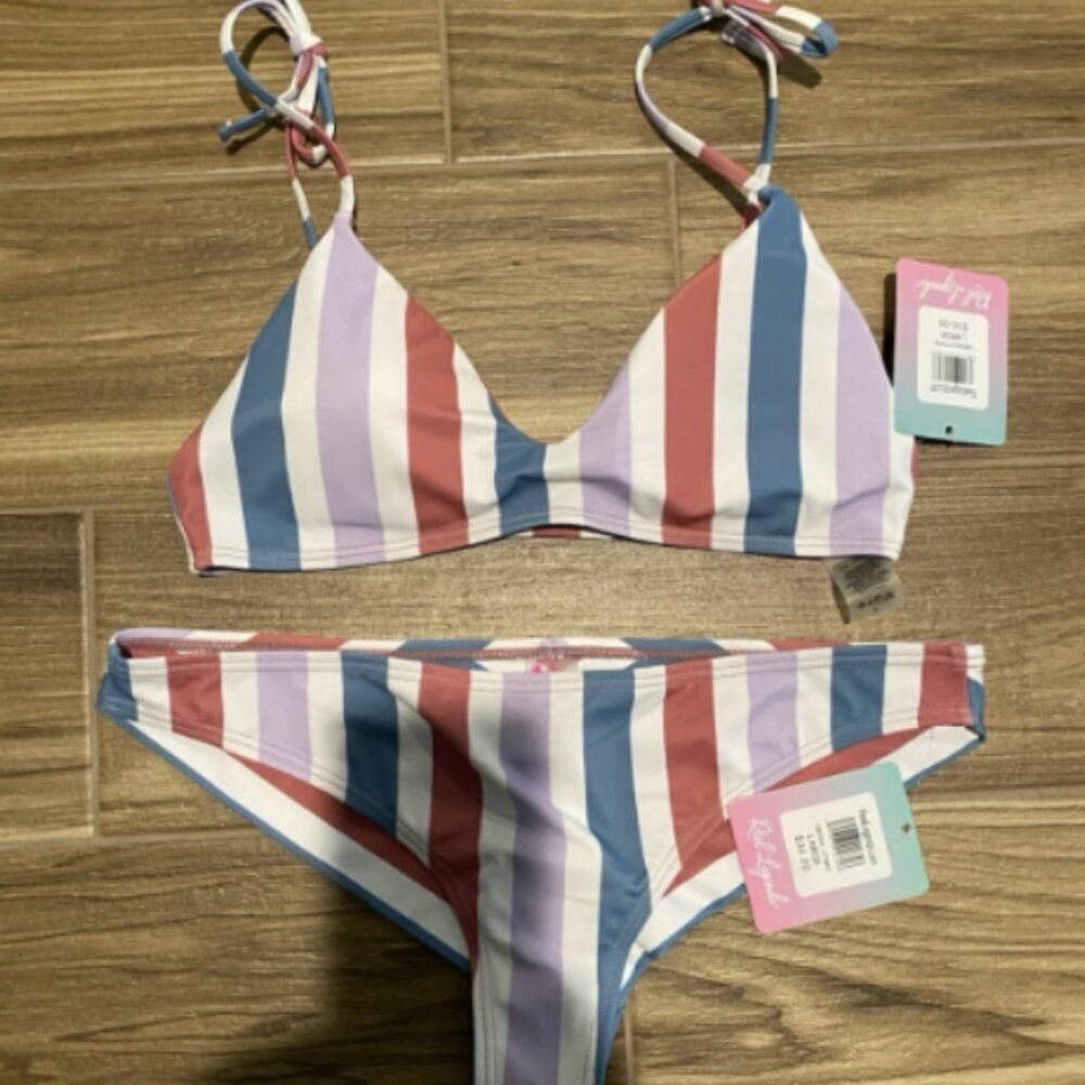 Reel Legends Women's Bikini swim Bathing suit Large New swimsuit NWT